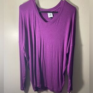CAbi Vibrant Purple Long Sleeve Top